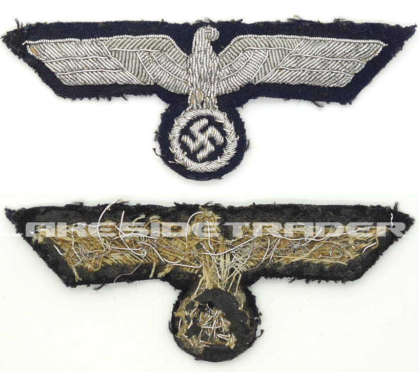 Army Panzer Officer Bullion Breast Eagle