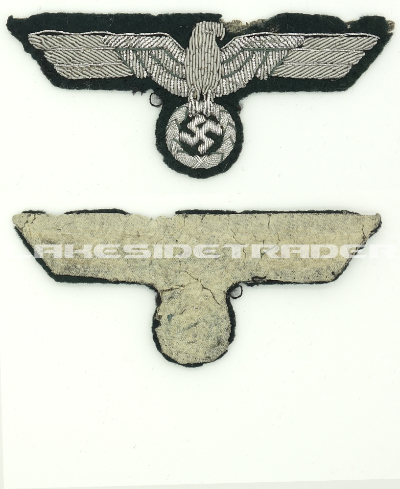 Army Panzer Officer Bullion Breast Eagle