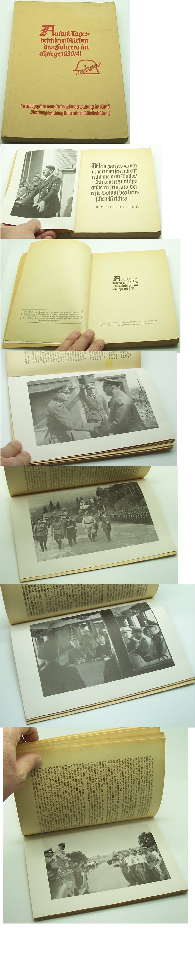 Views, orders and speeches of the Hitler in the war 1939/41