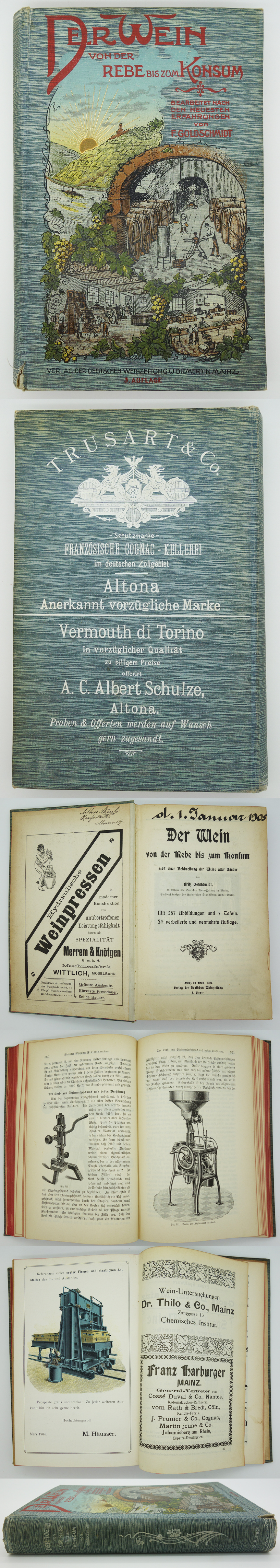 Der Wein von der Rebe bis zum Konsum 1909