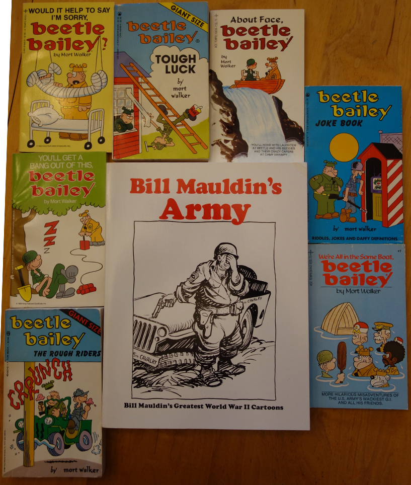 8 WWII Army Humor Books