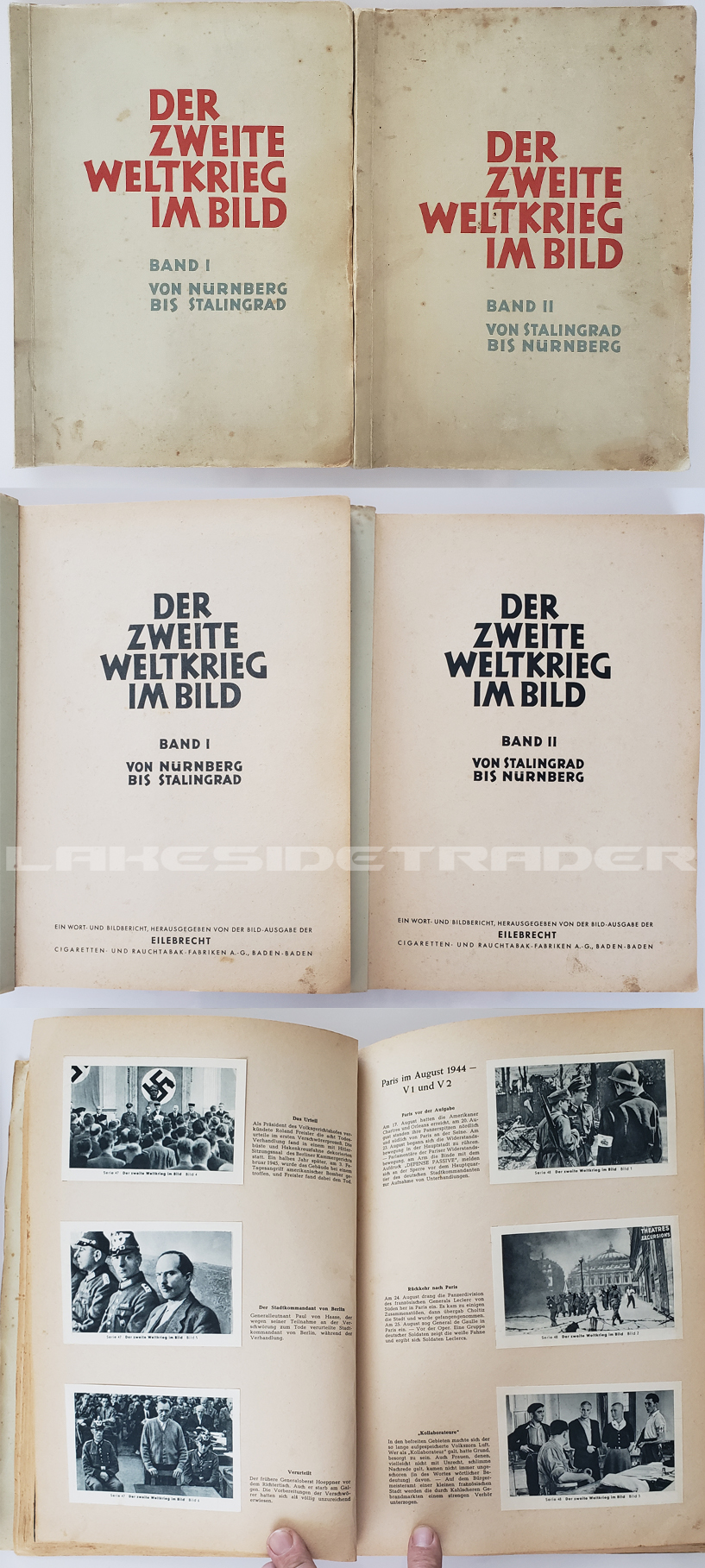 Der Zweite Weltkrieg im Bild. Band I&II Cigarette Albums