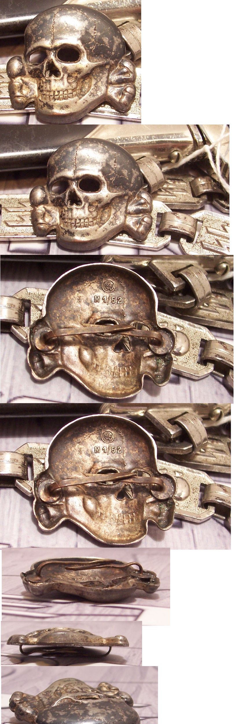 SS Officer's Cap Skull Badge 