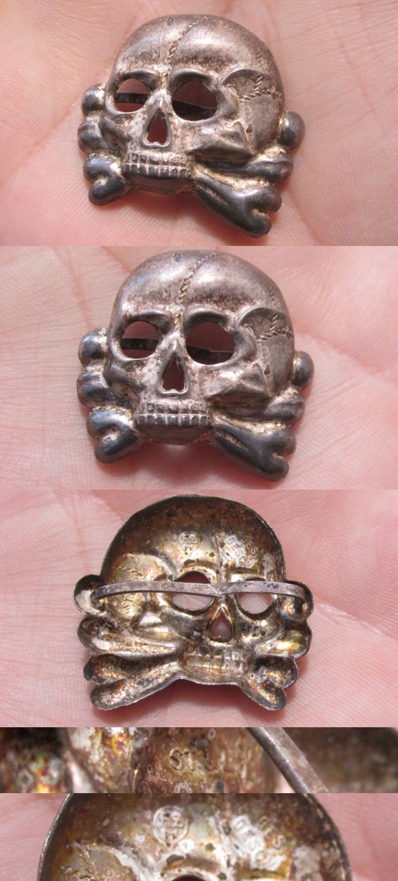 Allgemeine SS Kepi/Visor Cap Skull by St&L
