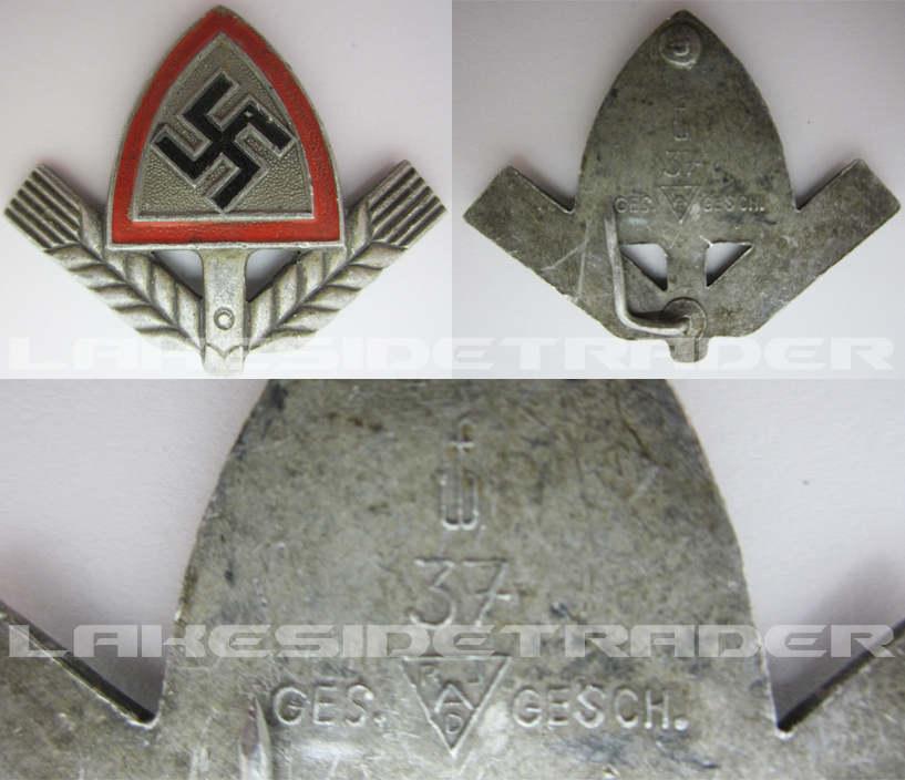 RAD EM/NCO Cap Badge by FW 1937