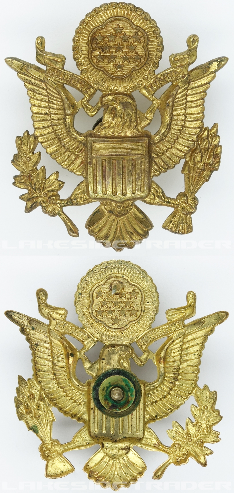 US Army Officer Visor Cap Badge