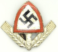 RAD Officer Cap Badge in Enamel