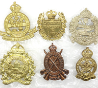 6 Canadian Cap Badges