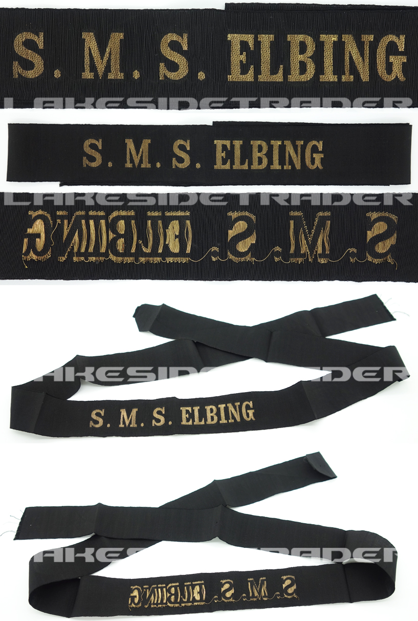 Imperial Navy S.M.S. Elbing Cap Tally