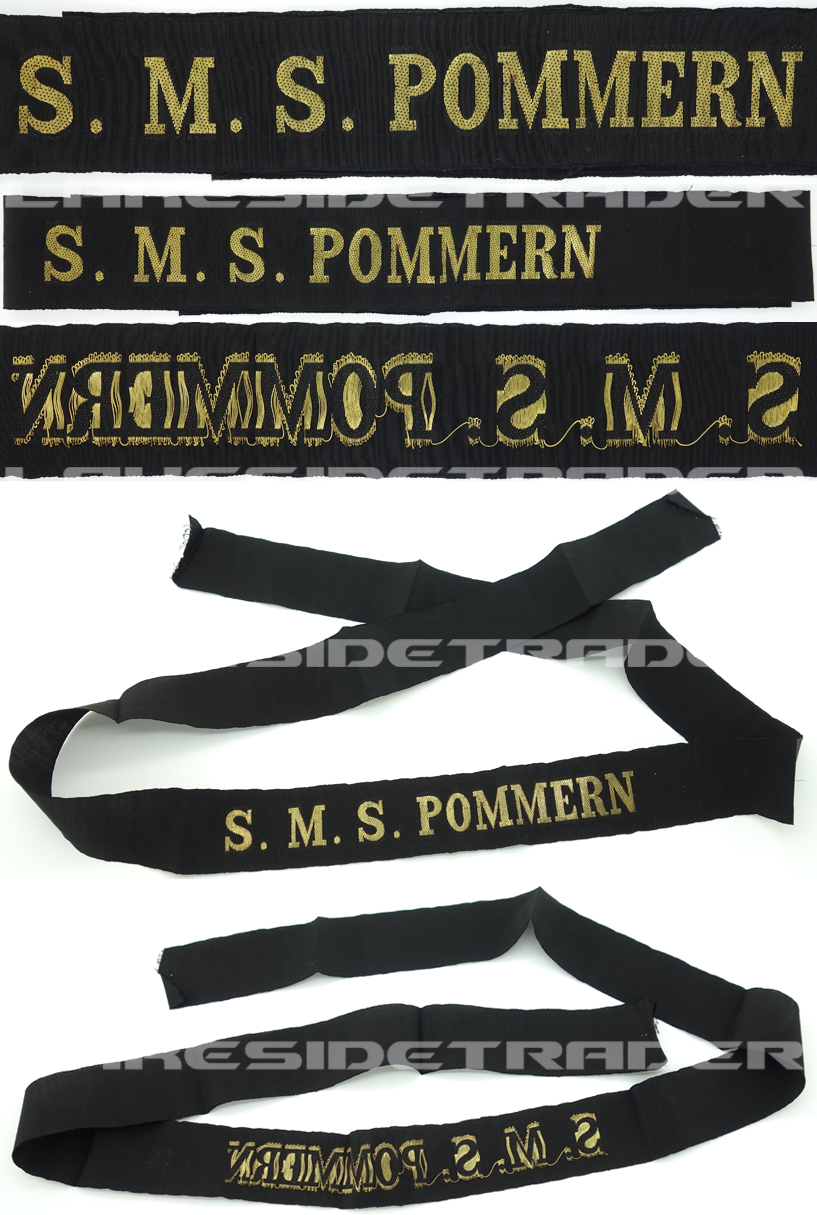 Imperial Navy S.M.S. Pommern Cap Tally