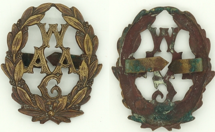 Womens Auxiliary Army Corps, (W.A.A.C.) Officers Cap Badge