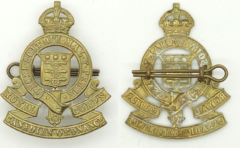 Royal Canadian Ordinance Corps Cap Badge