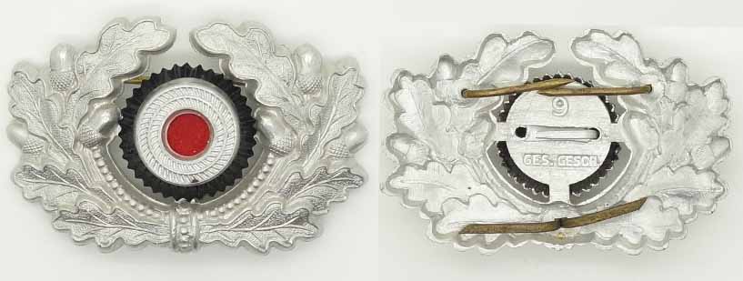 Army EM/NCO Visor Cap Wreath and Cockade