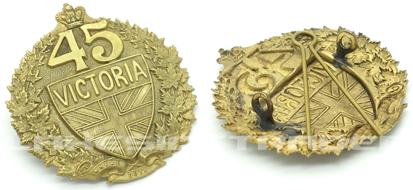 Canada - 45th Victoria Regiment Militia Cap Badge