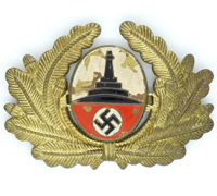 DRKB Veterans Visor Cockade and Wreath