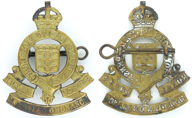 Canada - Royal Canadian Ordnance Corps Cap Badge