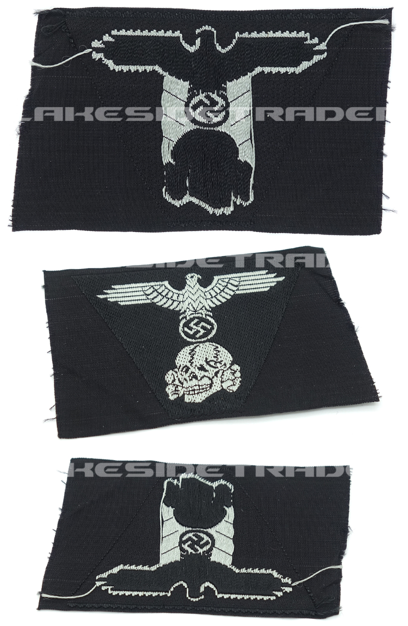 SS Panzer EM/NCO M43 Trapezoid Cap Insignia