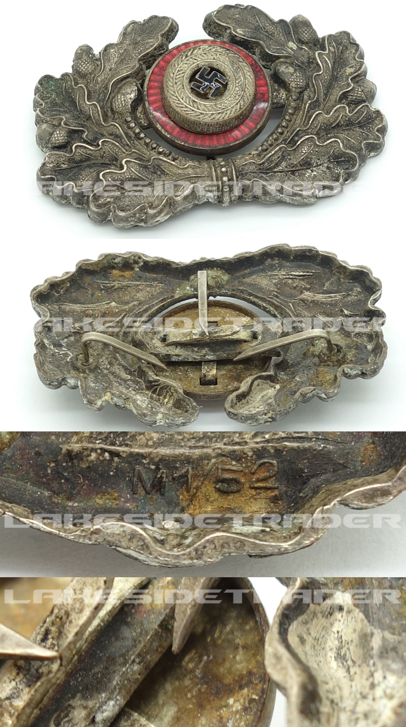 Rare - NSDAP/Army Wreath and Cockade by RZM M1/52
