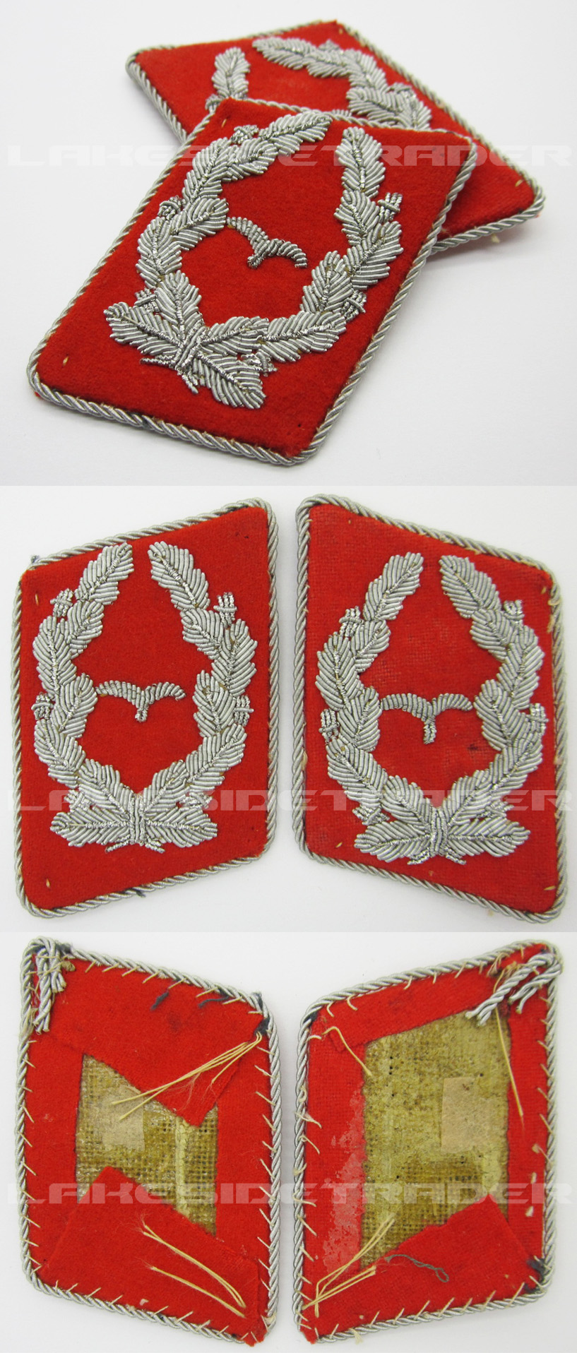 Luftwaffe Flak Artillery Major's Collar Tab