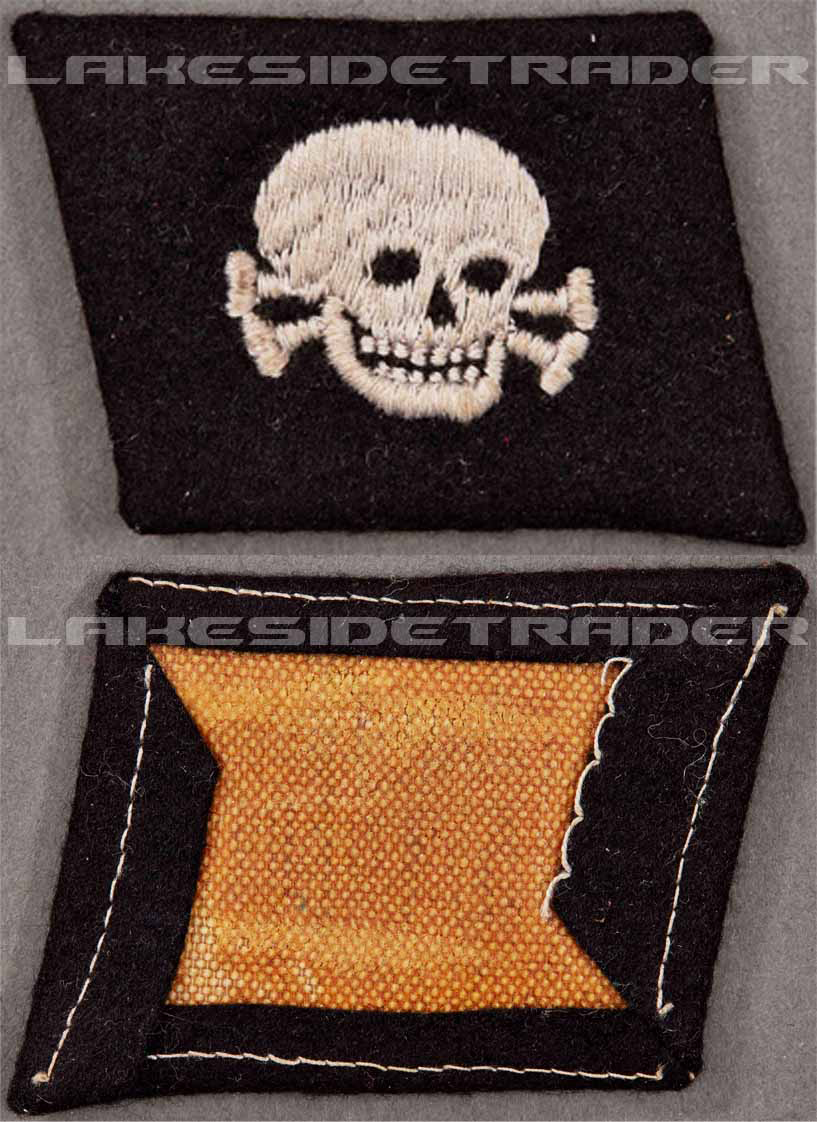 “Pumpkin Head” - 3rd SS Panzer Division Totenkopf Collar Tab