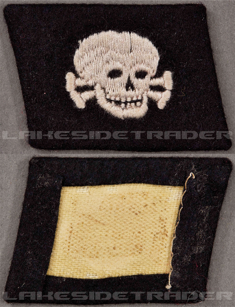 “Pumpkin Head” - 3rd SS Panzer Division Totenkopf Collar Tab