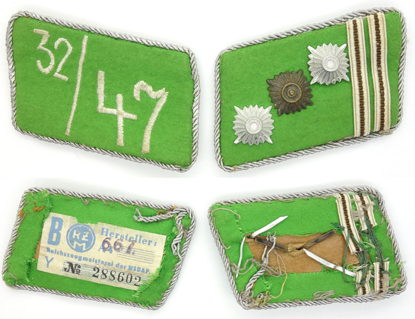 SA Sturmhauptführer Collar Tabs