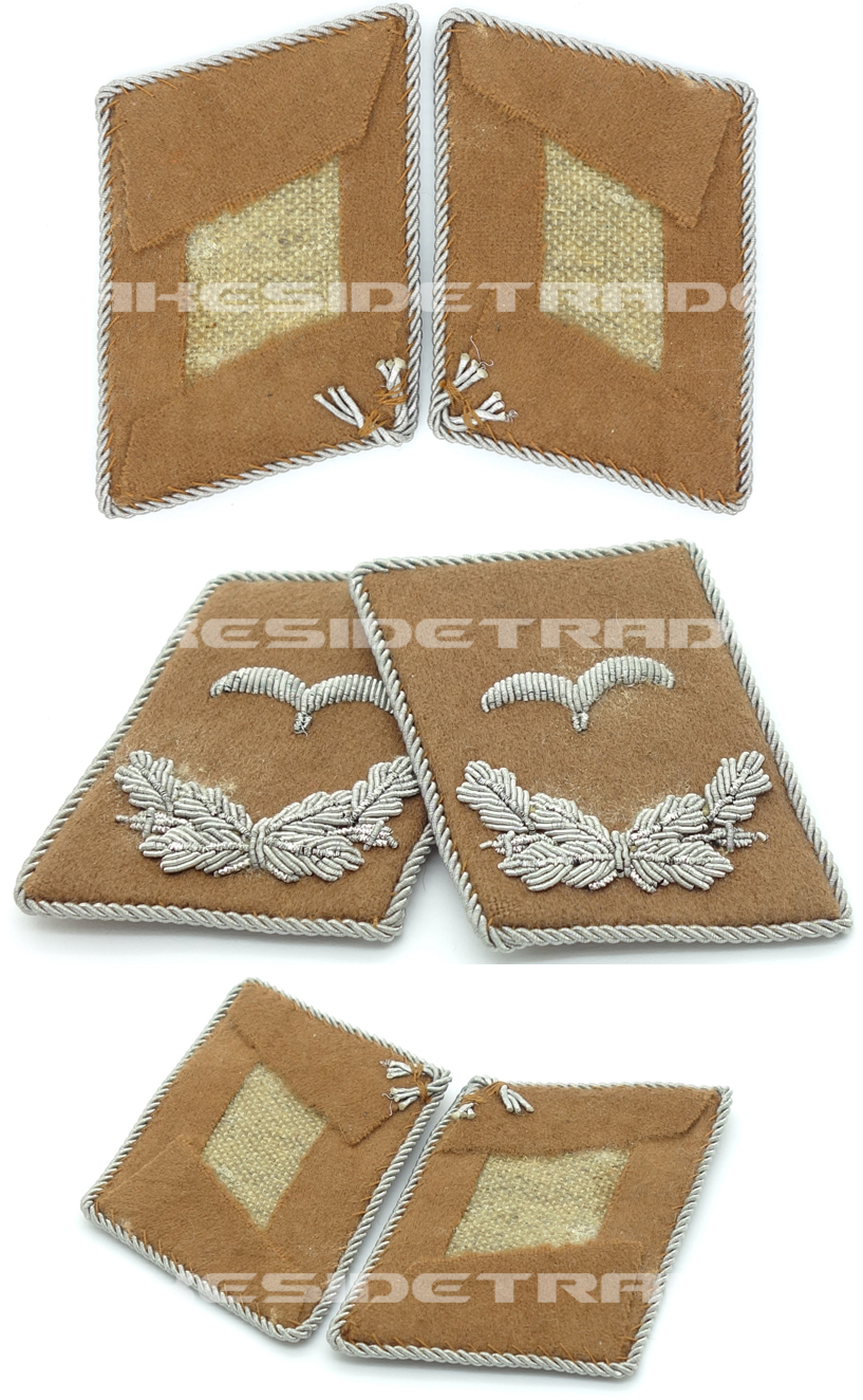 Luftwaffe Signals Leutnant Collar Tabs