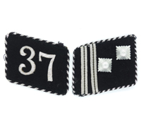 SS-Sturmscharführer Fuss-Standarte “37” Collar Tabs