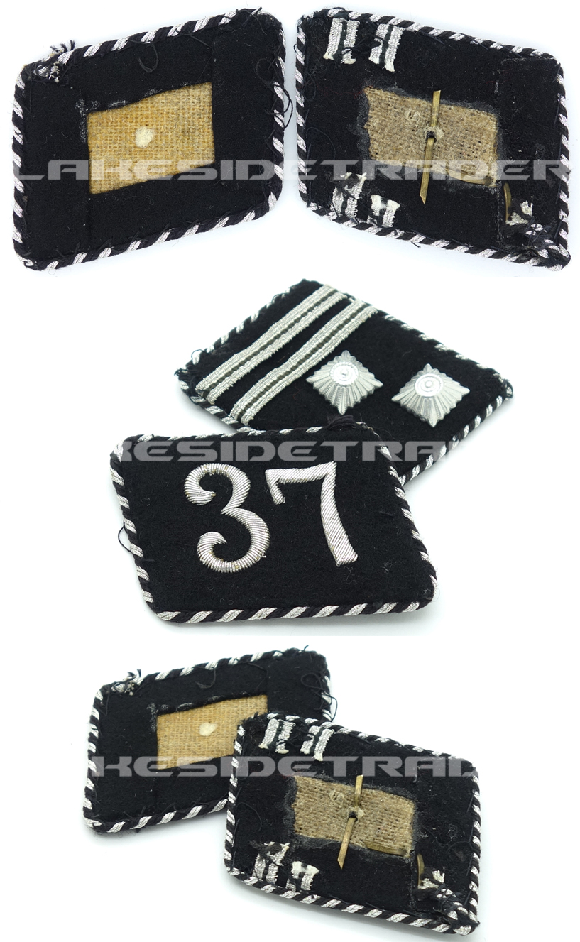 SS-Sturmscharführer Fuss-Standarte “37” Collar Tabs