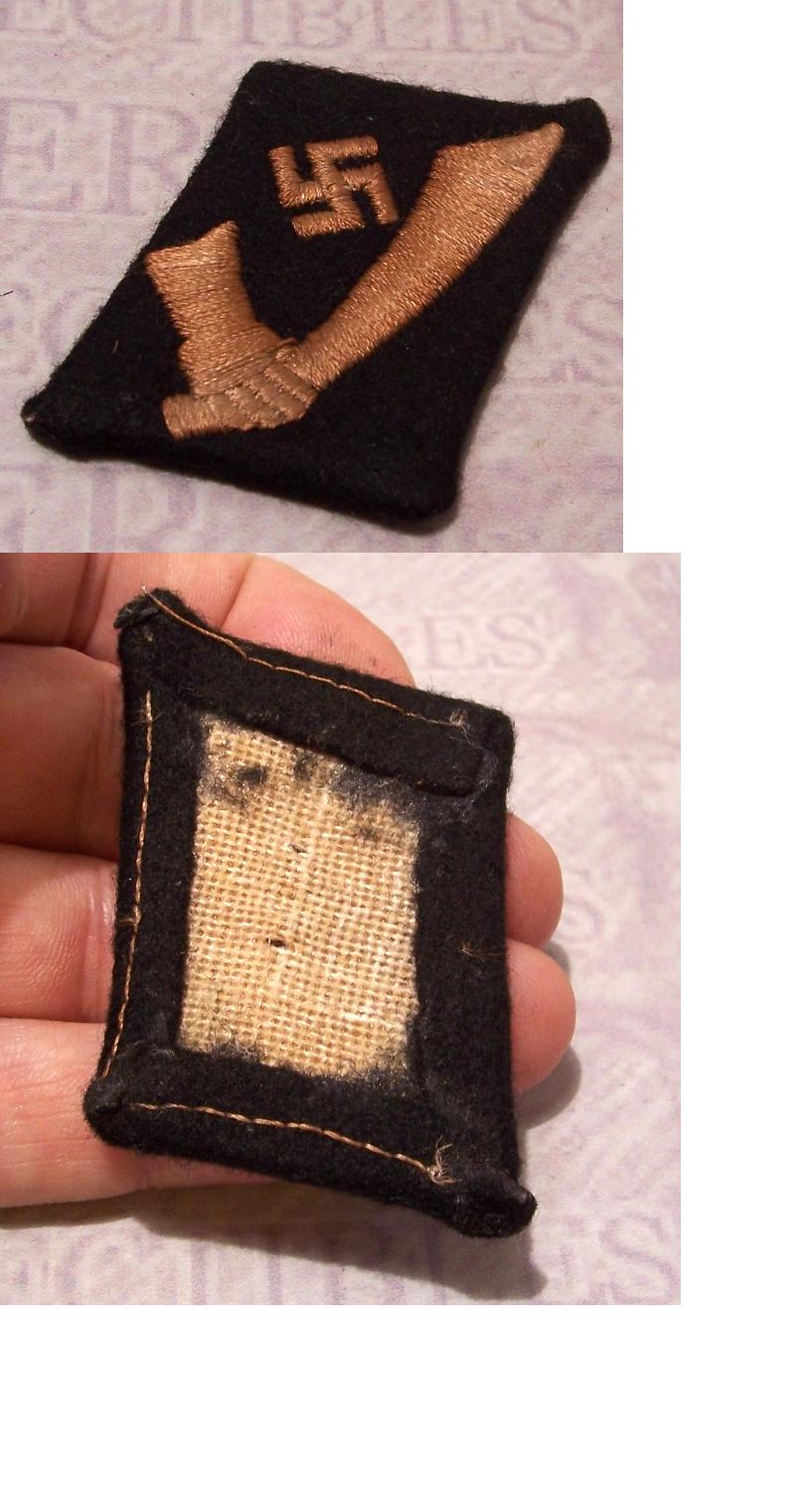 Croatian Waffen SS Handschar Collar Tab