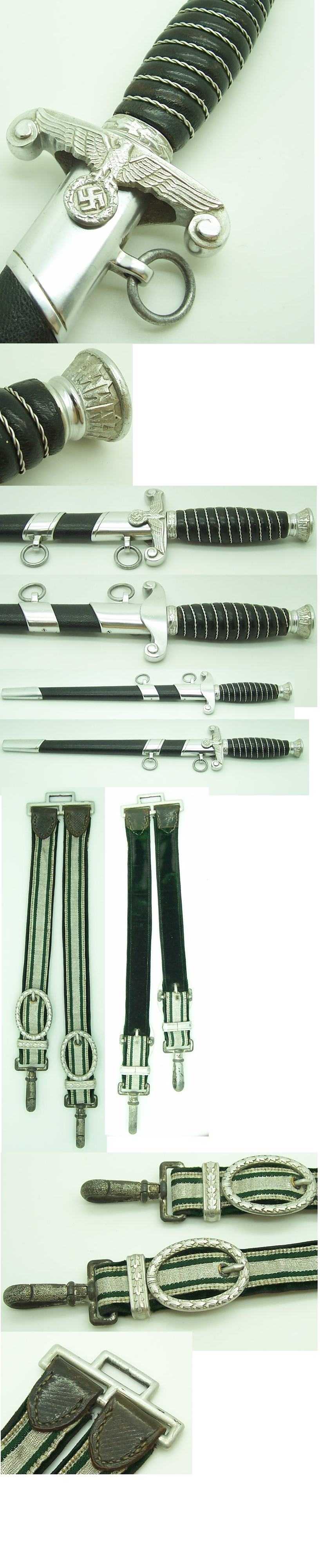 Land Customs Dagger with hangers by Eickhorn