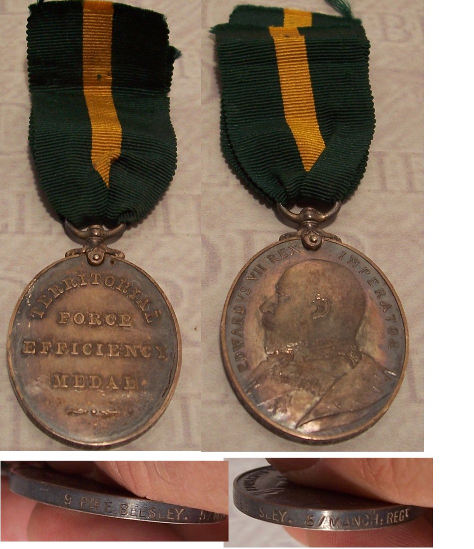 Territorial Force Efficiency Medal Edward VII 