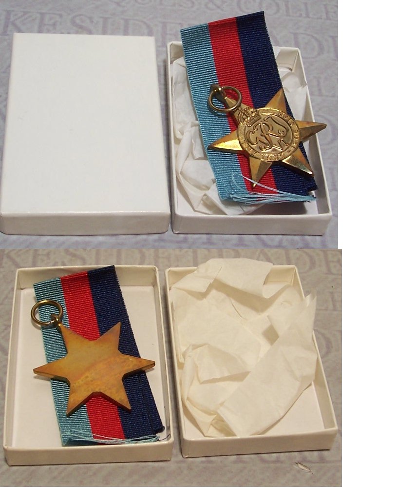 1939-1945 Star in issue case