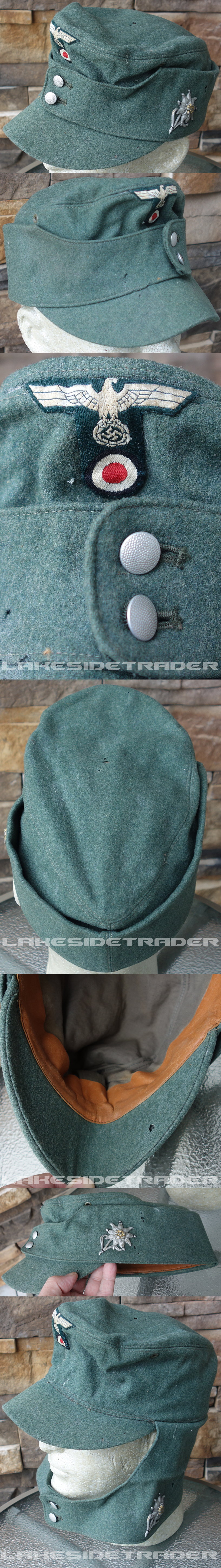 Army EM M43 Field Cap with Edelweiss