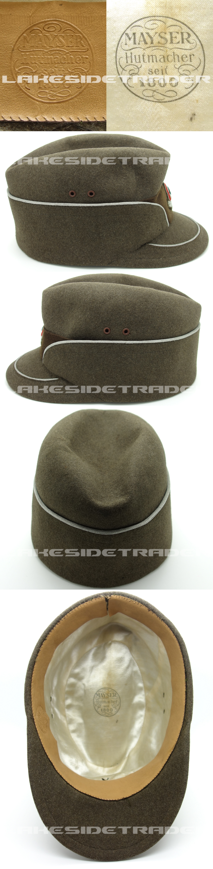 RAD Officer’s “Robin Hood” Service Cap by Mayser