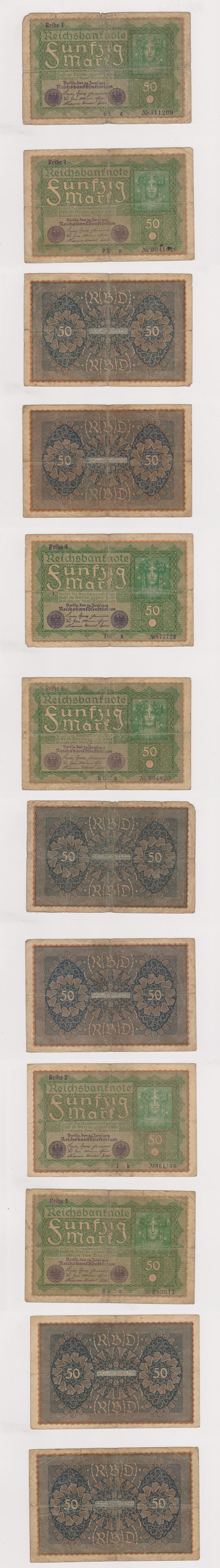 43 Reichsbanknotes 