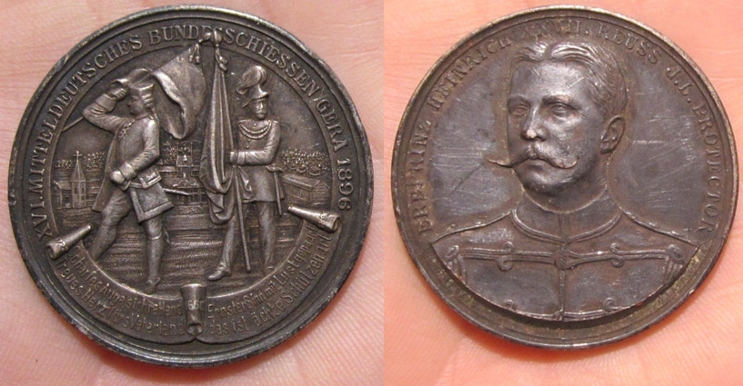 German Silver Shooting Protection Medal 1896 