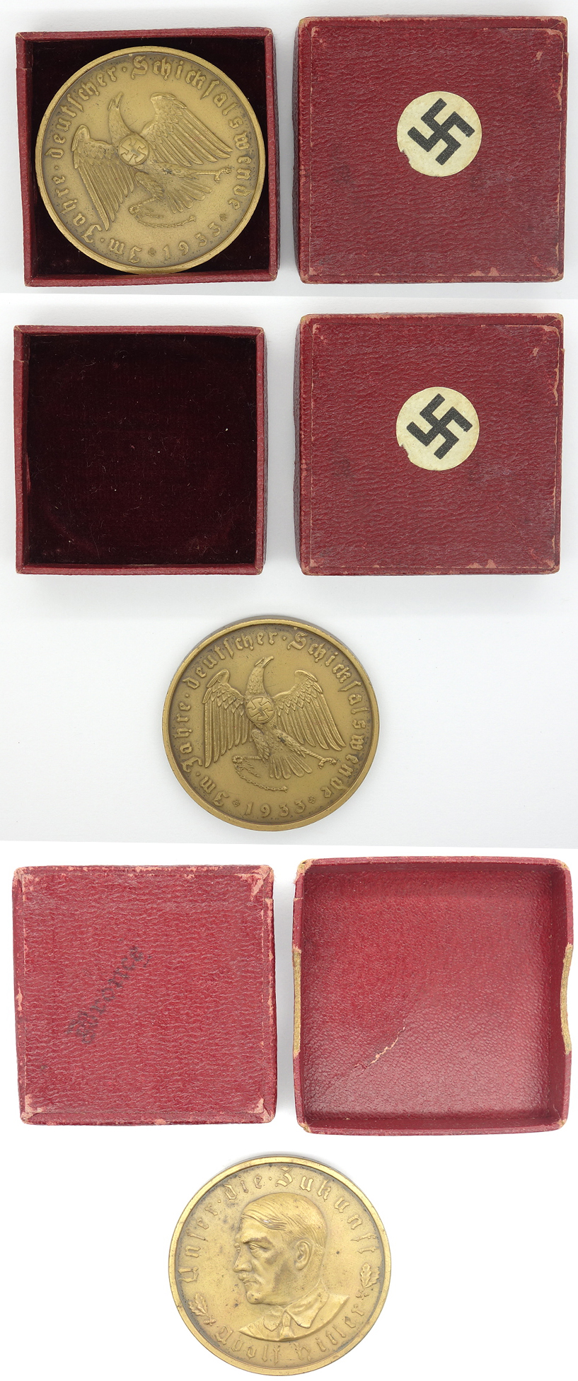 Bronze Adolf Hitler Coin