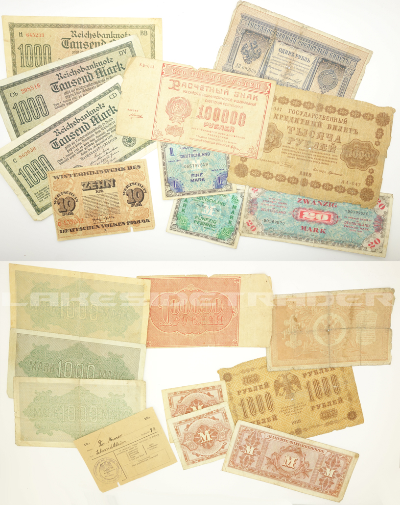 Group of War Time Currency