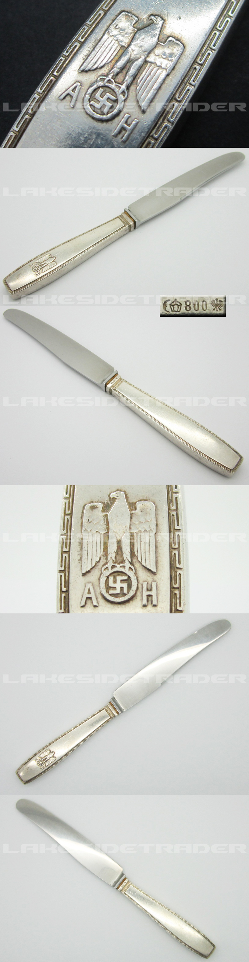 Adolf Hitler Formal Pattern Luncheon Knife