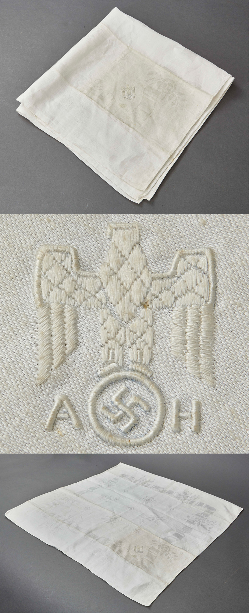 Adolf Hitler Formal Floral & Ribbon Pattern Napkin