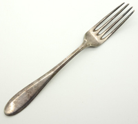 Jeweler Engraved Silver Fork