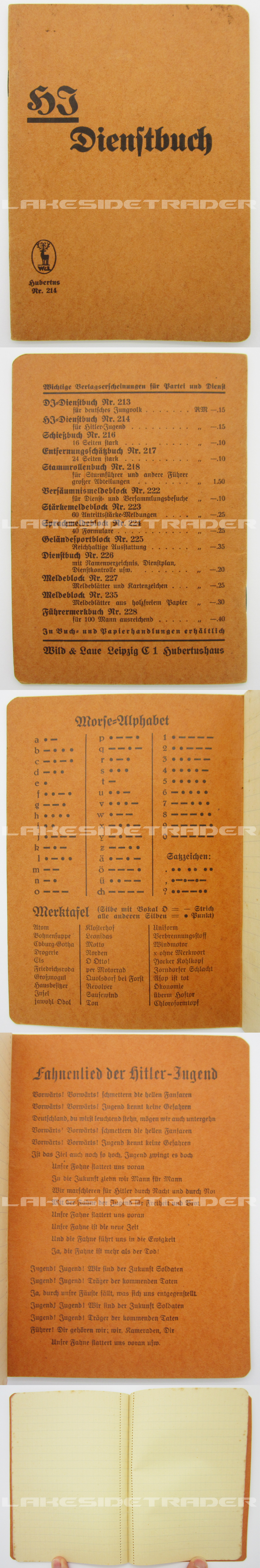 Hitler Youth Dienstbuch (Service Book)