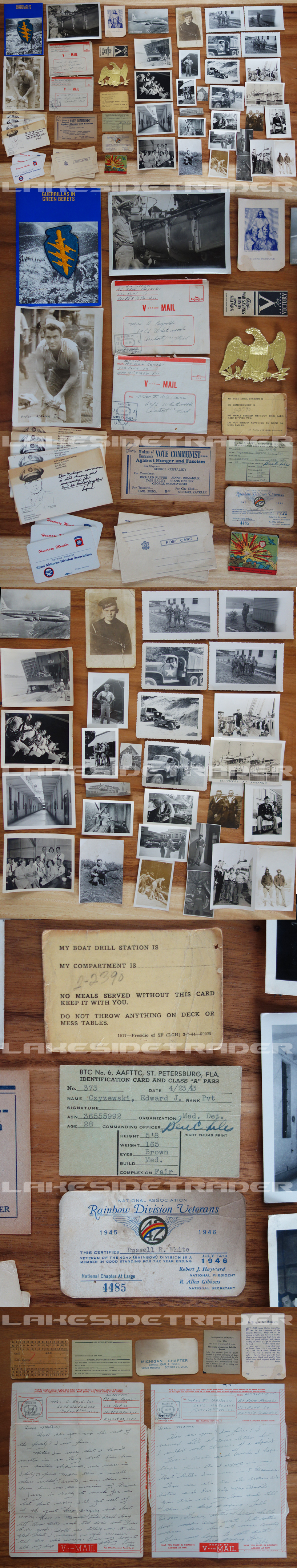 US - 52 piece Document / Photo Grouping