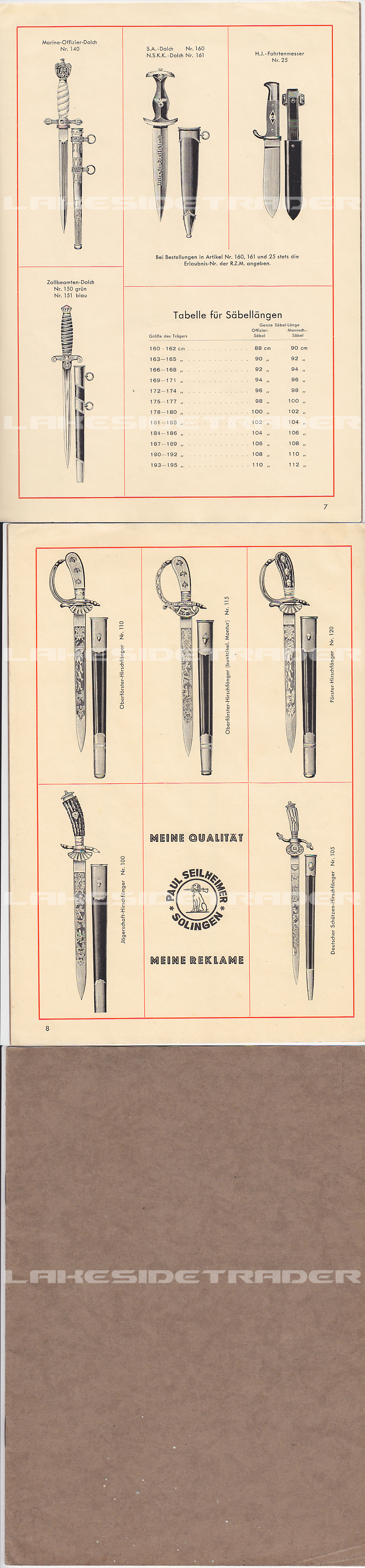 Waffenfabrik Paul Seilheimer’s Sales Catalog