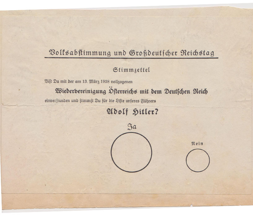 Austrian Anschluss Ballot