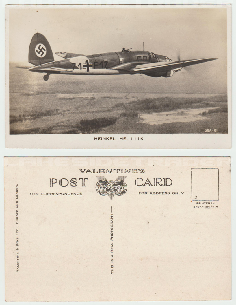 Heinkel He 111 Postcard