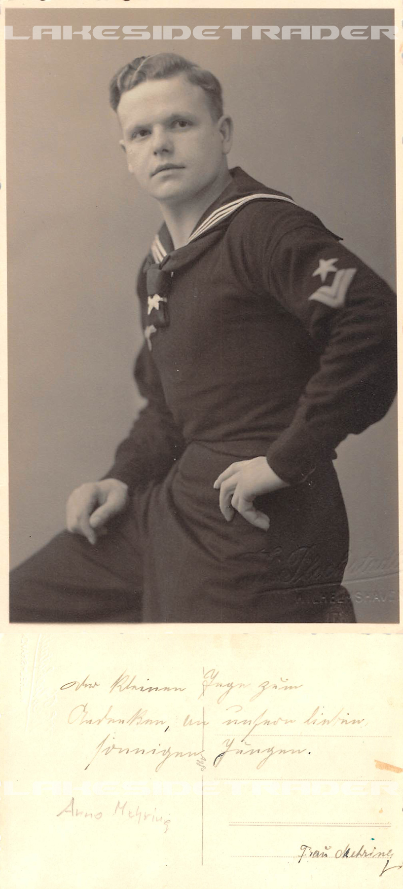 Postcard of Kriegsmarine Obergefreiter