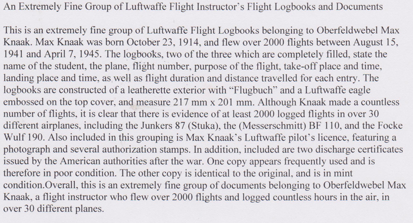 Luftwaffe Flight instructors Document group