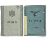 Wehrpass and Soldbuch of Oblt. Walter Albrecht